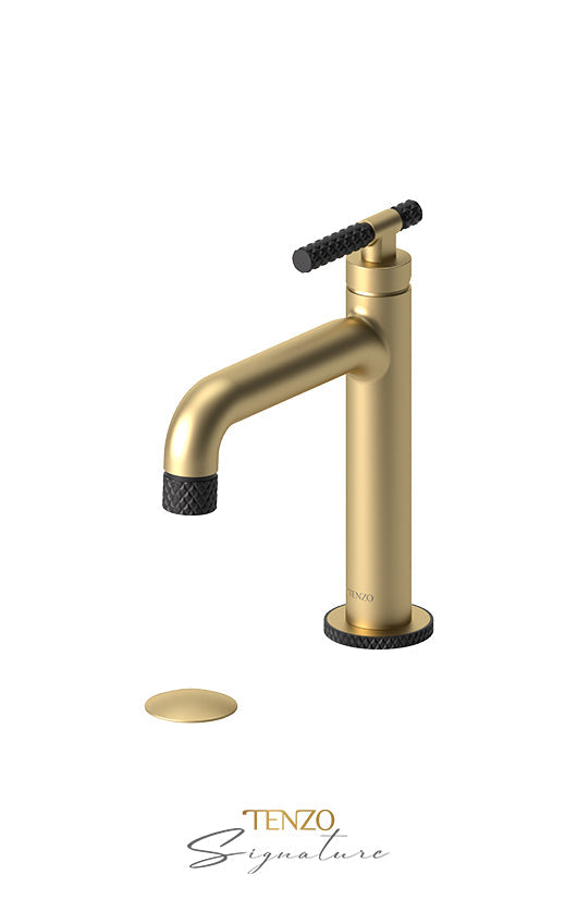 TENZO BE11-C-W Single Hole Lavatory Faucet With (W/O Overflow) Drain Bellacio-C