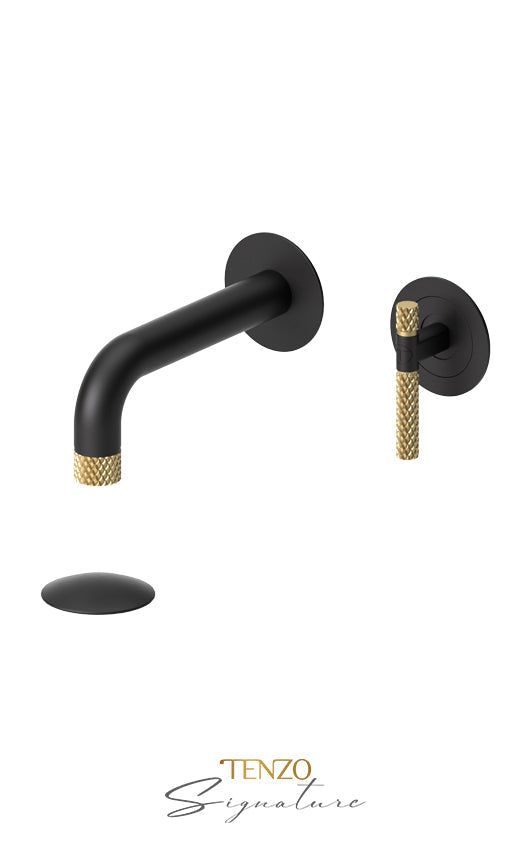TENZO BE14-C-P Wall Mount Lavatory Faucet With (Overflow) Drain Bellacio-C