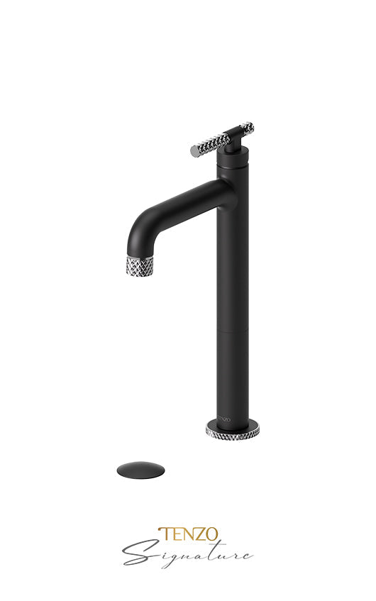 TENZO BE11H-C-P Tall Single Lavatory Faucet With (Overflow) Drain Bellacio-C