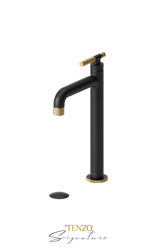 TENZO BE11H-C-P Tall Single Lavatory Faucet With (Overflow) Drain Bellacio-C