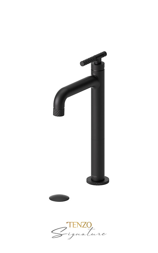 TENZO BE11H-C-P Tall Single Lavatory Faucet With (Overflow) Drain Bellacio-C