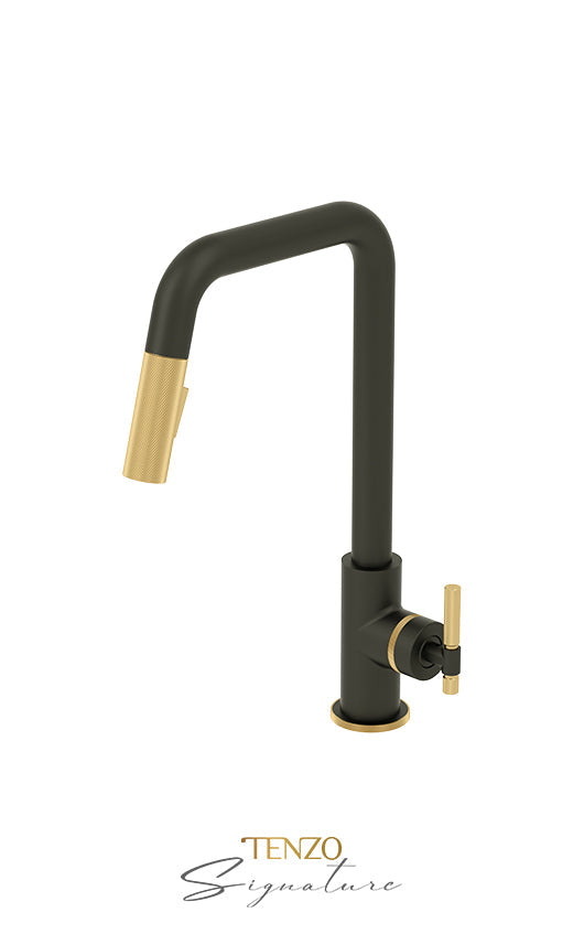 TENZO BE131-F Single-Handle Kitchen Faucet Bellacio With Pull-Down & 2-Function Hand Shower