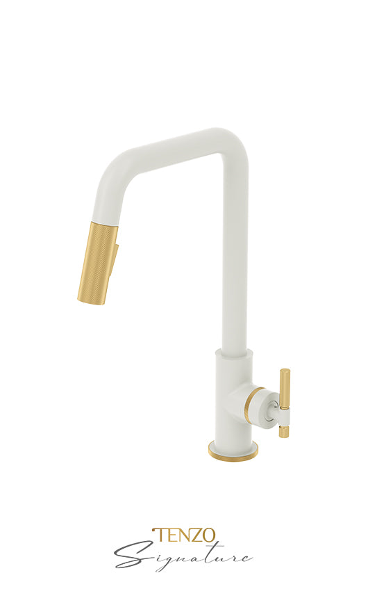 TENZO BE131-F Single-Handle Kitchen Faucet Bellacio With Pull-Down & 2-Function Hand Shower