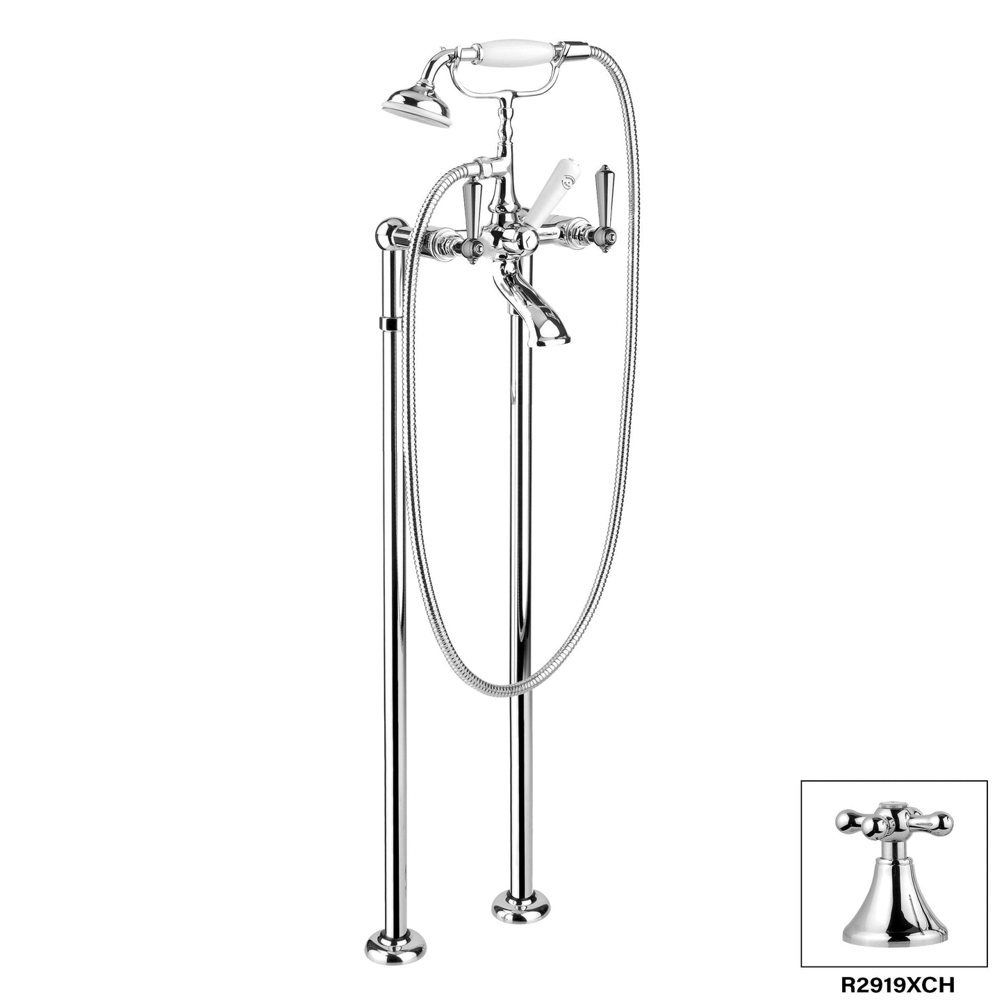 DISEGNO R2919X London Floor Mount Tub Filler