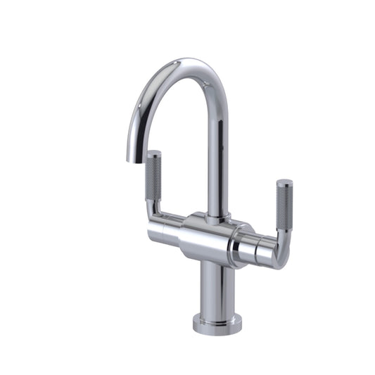 RUBINET 1CHOL Single Hole Dual Handle Lav. Set. (Less Drain)
