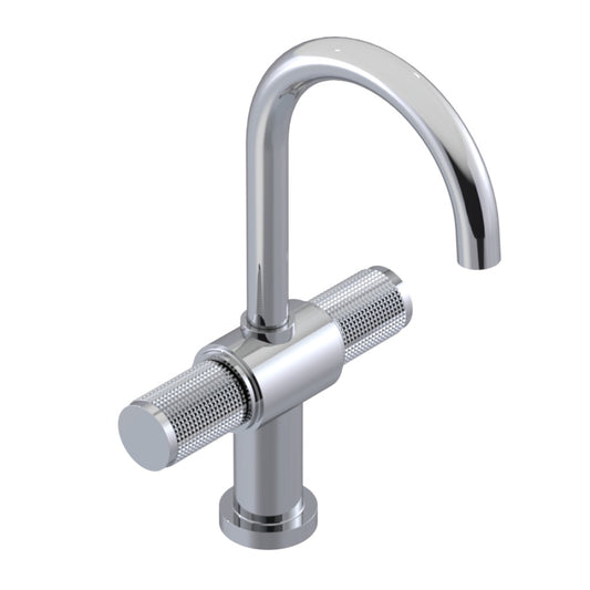 RUBINET 1CHOR Single Hole Dual Handle Lav. Set. (Less Drain)