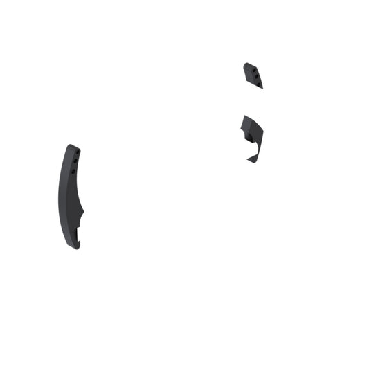 RUBINET 1CLGL Single Hole Dual Handle Lav. Set. With Genesis Spout (Less Drain)