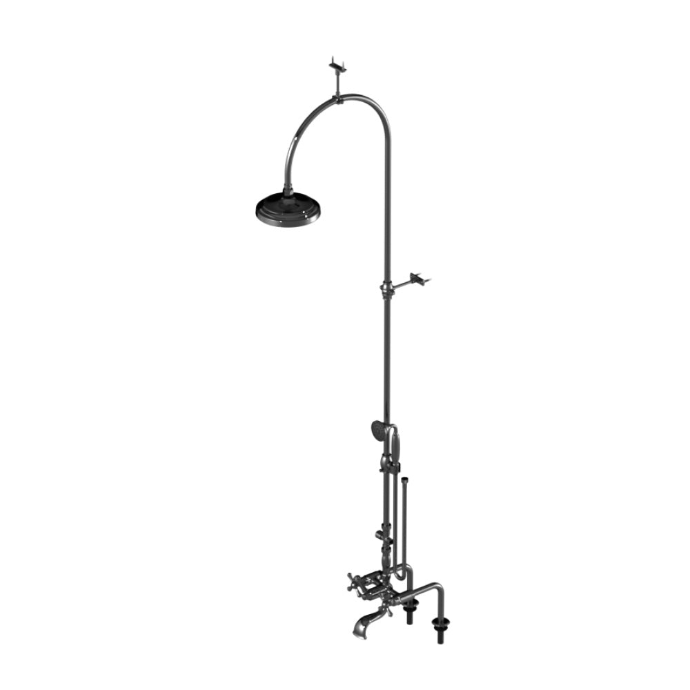 RUBINET 2DFMC Deck Mount Tub & Shower With Hand Held Shower