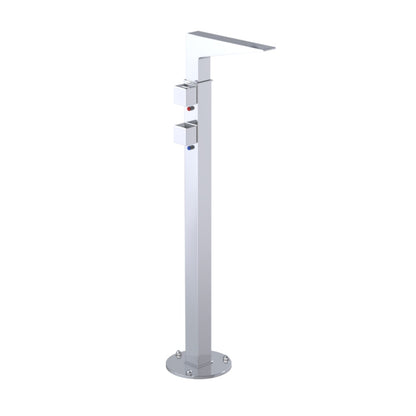 RUBINET 3FRSQ Floor Mount Tub Filler