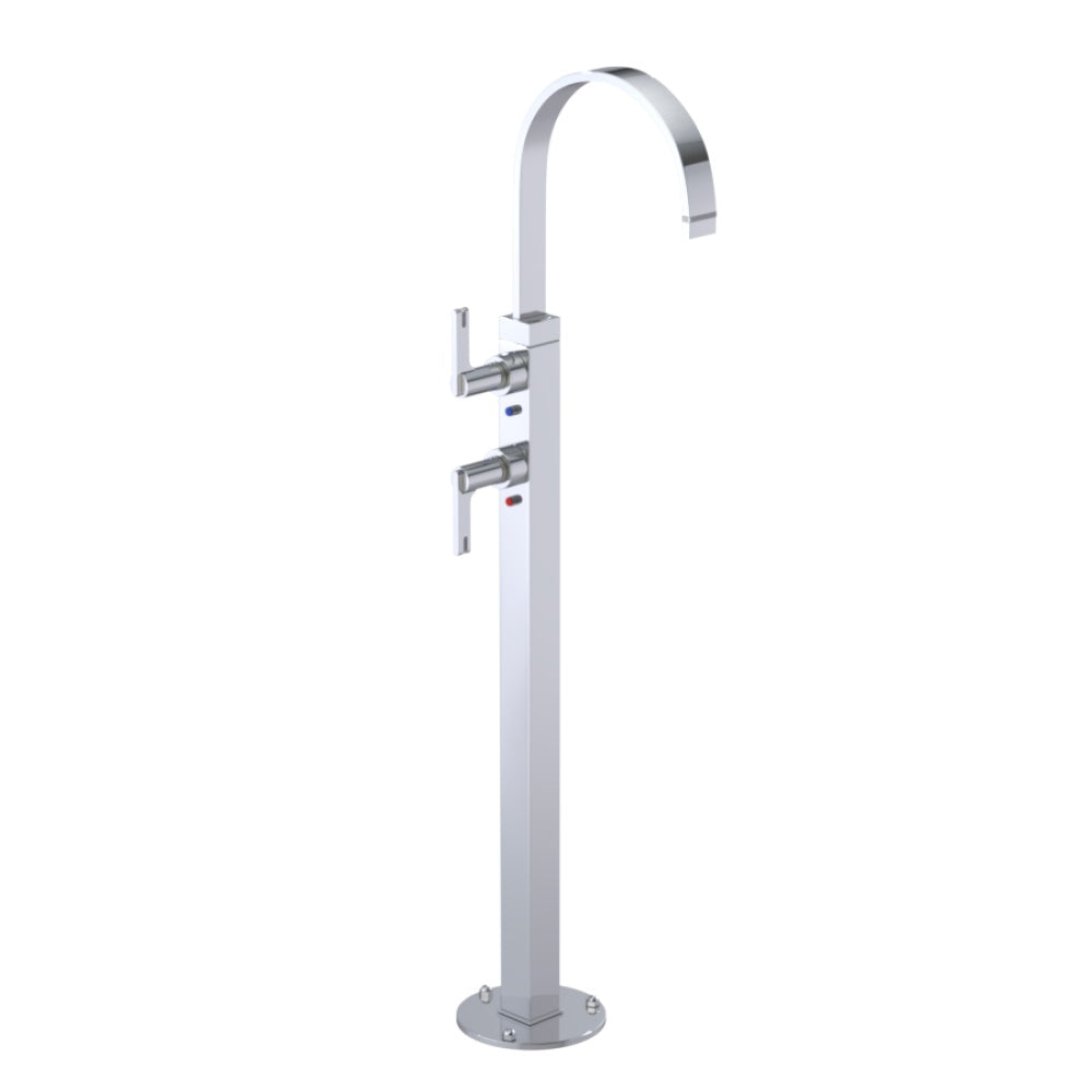 RUBINET 3FRTL Floor Mount Tub Filler
