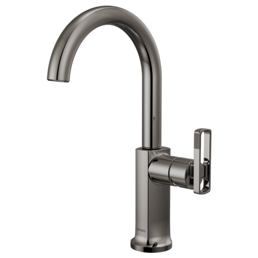 BRIZO 61006LF Bar Faucet with Arc Spout - Knob Handle