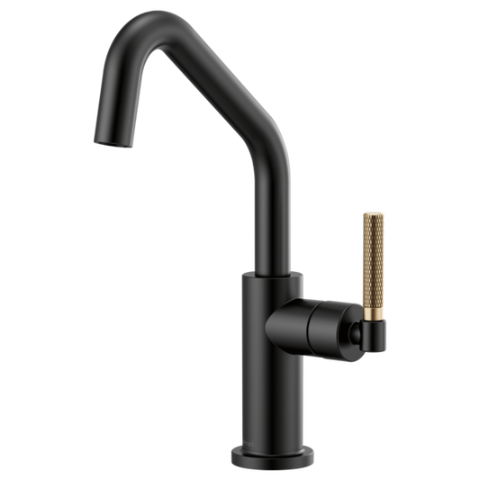 BRIZO LITZE 61063LF Bar Faucet with Angled Spout and Knurled Handle Kit