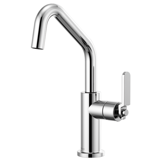 BRIZO LITZE 61064LF Bar Faucet with Angled Spout and Industrial Handle Kit