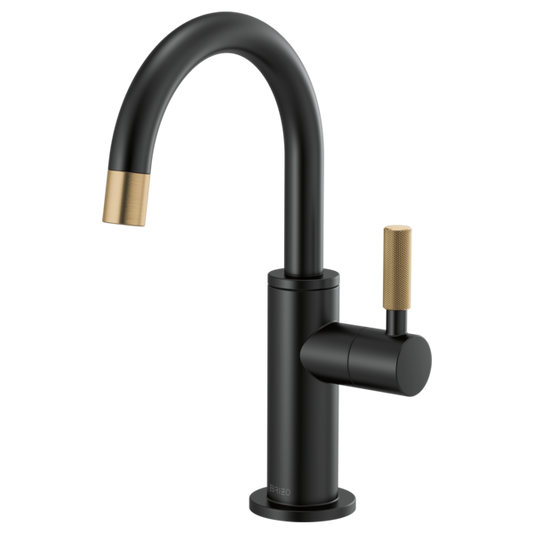 BRIZO LITZE 61343LF Beverage Faucet with Arc Spout and Knurled Handle
