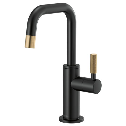 BRIZO LITZE 61353LF Beverage Faucet with Square Spout and Knurled Handle