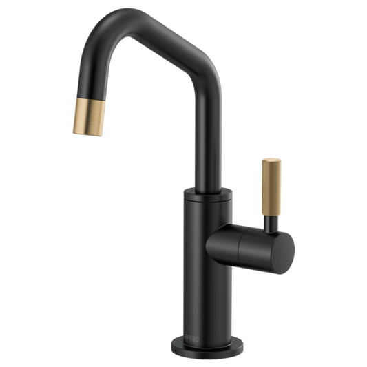 BRIZO LITZE 61363LF Beverage Faucet with Angled Spout and Knurled Handle