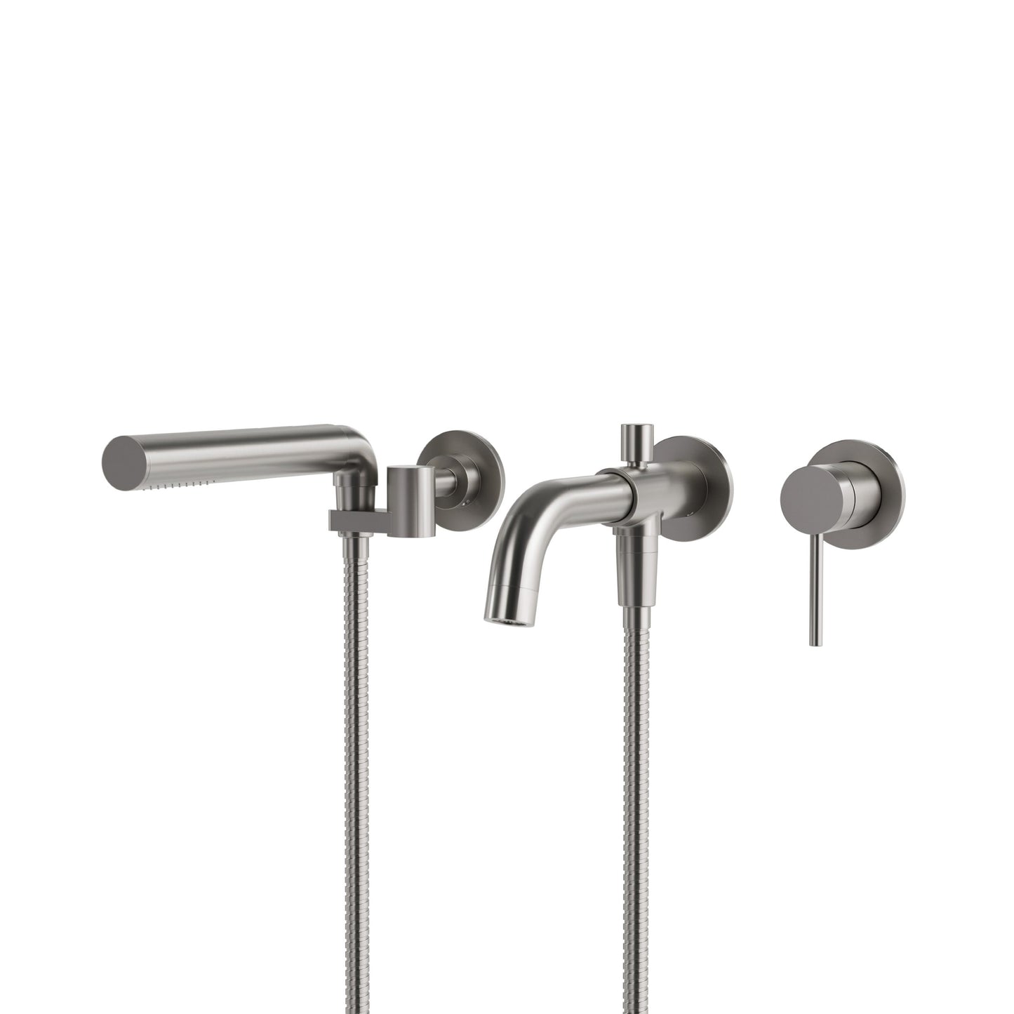 Umix 3-piece Wallmount Tub Filler
