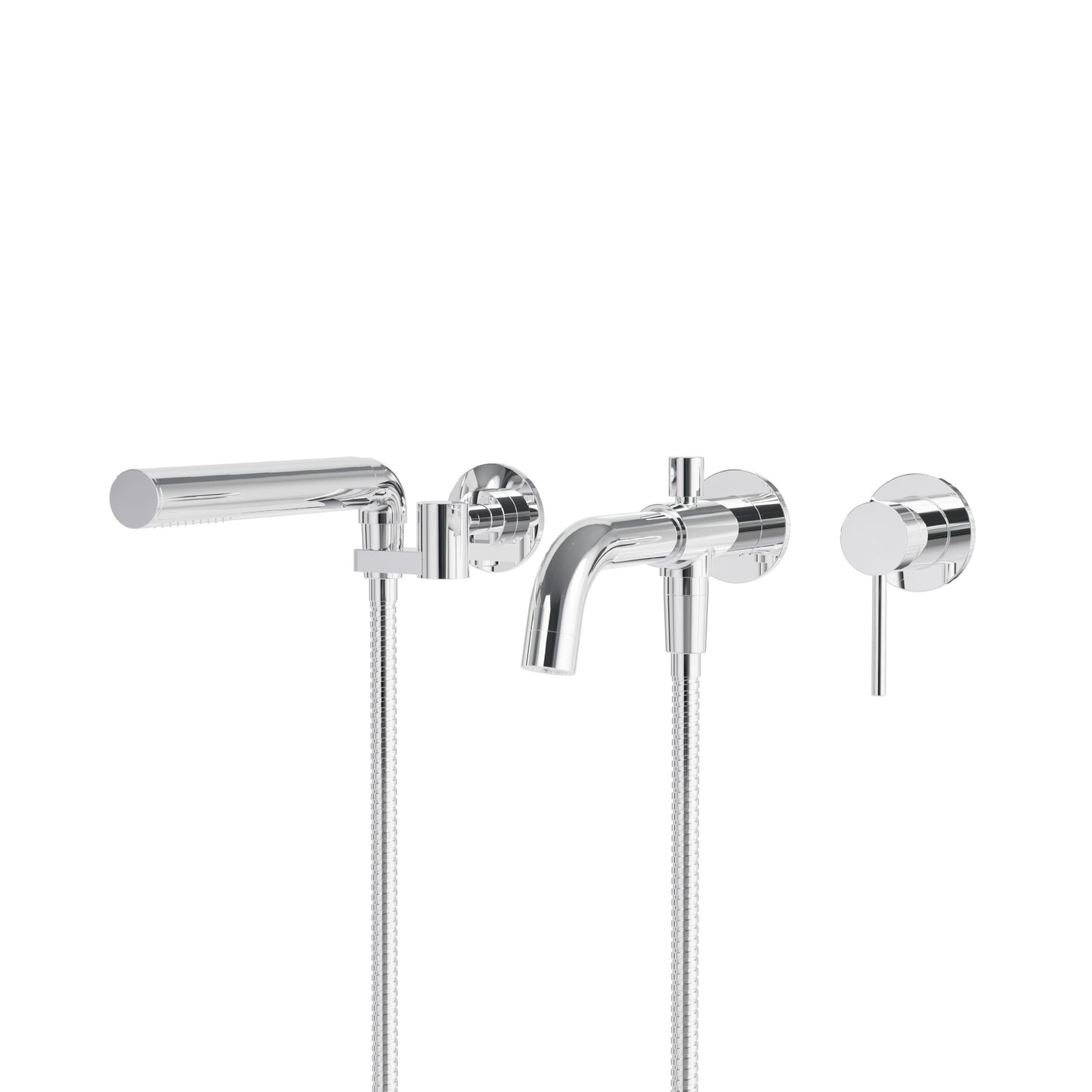Umix 3-piece Wallmount Tub Filler