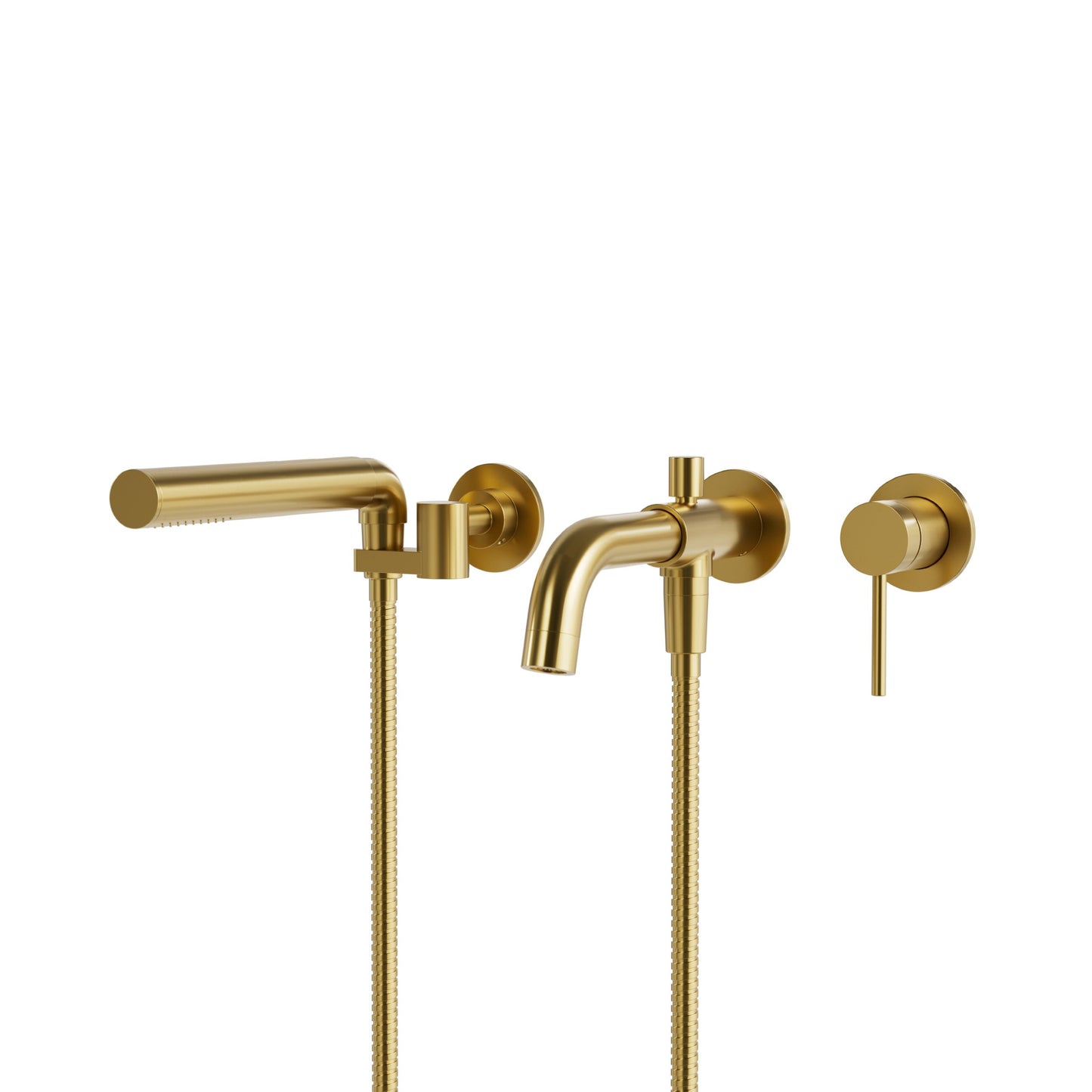 Umix 3-piece Wallmount Tub Filler
