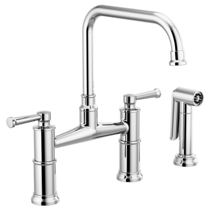 BRIZO ARTESSO 62525LF Bridge Faucet with Side Sprayer