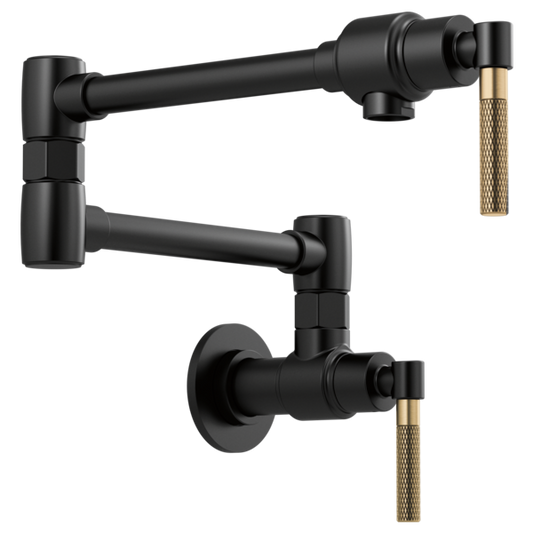 BRIZO LITZE 62843LF Wall Mount Pot Filler with Knurled Handle Kit