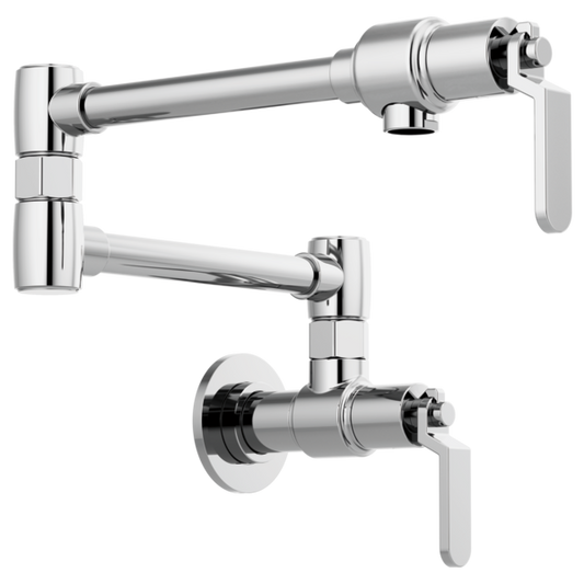 BRIZO LITZE 62844LF Wall Mount Pot Filler with Industrial Handle Kit