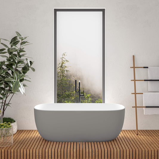 STONETOUCH 63001 Side By Side Free Standing Bathtub