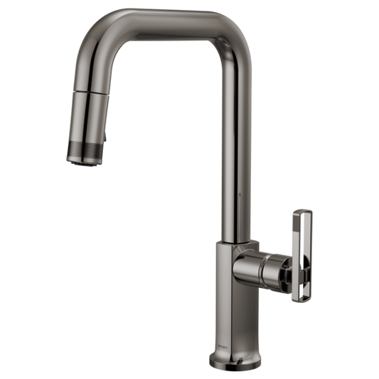 BRIZO 63007LF Pull-Down Faucet with Square Spout - Knob Handle