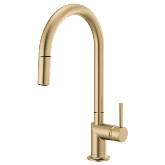 BRIZO 63075LF Pull-Down Faucet with Arc Spout - Metal Lever Handle