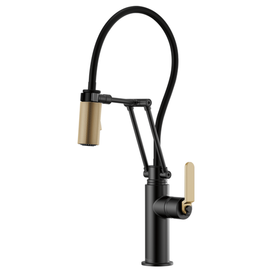 BRIZO LITZE 63244LF Articulating Faucet with Industrial Handle