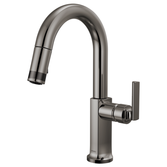 BRIZO 63906LF Pull-Down Prep Faucet with Arc Spout - Lever Handle