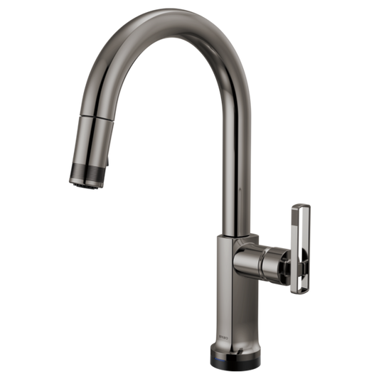 BRIZO 64006LF SmartTouch Pull-Down Faucet with Arc Spout - Knob Handle