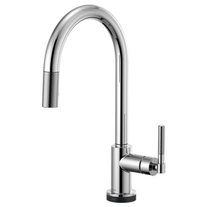 BRIZO LITZE 64043LF SmartTouch Pull-Down Kitchen Faucet with Arc Spout and Knurled Handle
