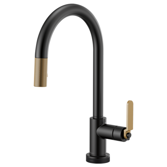 BRIZO LITZE 64044LF SmartTouch Pull-Down Kitchen Faucet with Arc Spout and Industrial Handle