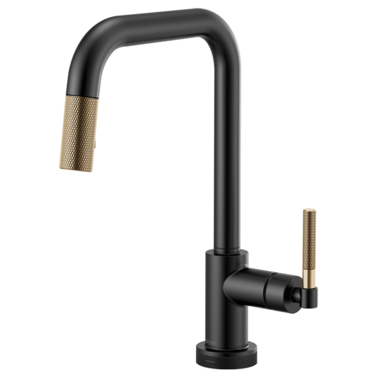 BRIZO LITZE 64053LF SmartTouch Pull-Down Kitchen Faucet with Square Spout and Knurled Handle