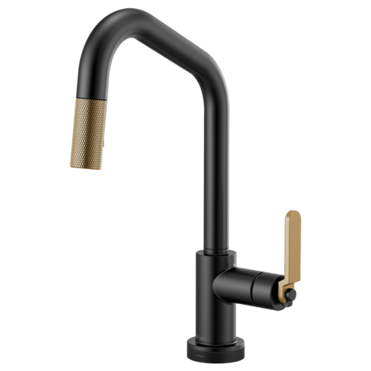 BRIZO LITZE 64064LF SmartTouch Pull-Down Kitchen Faucet with Angled Spout and Industrial Handle