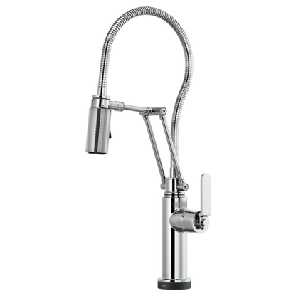 BRIZO LITZE 64144LF SmartTouch Articulating Kitchen Faucet With Finished Hose