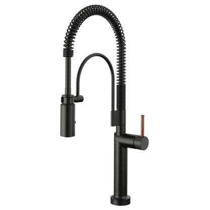 BRIZO 64375LF SmartTouch Semi-Professional Kitchen Faucet - Wood Lever Handle
