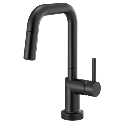 BRIZO 64965LF SmartTouch Pull-Down Prep Kitchen Faucet with Square Spout - Metal Lever Handle