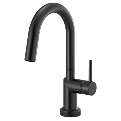 BRIZO 64975LF SmartTouch Pull-Down Prep Kitchen Faucet with Arc Spout - Metal Lever Handle
