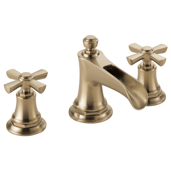 BRIZO ROOK 65361LF Widespread Lavatory Faucet with Channel Spout - Cross Handles 1.5 GPM