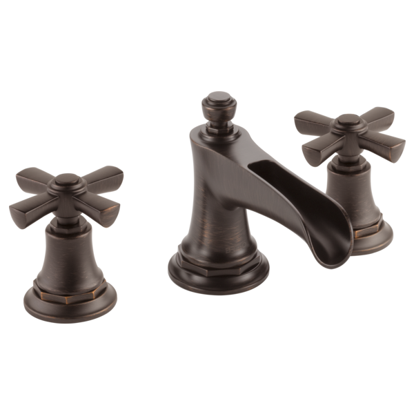 BRIZO ROOK 65361LF Widespread Lavatory Faucet with Channel Spout - Cross Handles 1.5 GPM