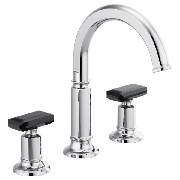 BRIZO INVARI 65376LF Widespread Lavatory Faucet with Arc Spout - Knob Handles 1.5 GPM