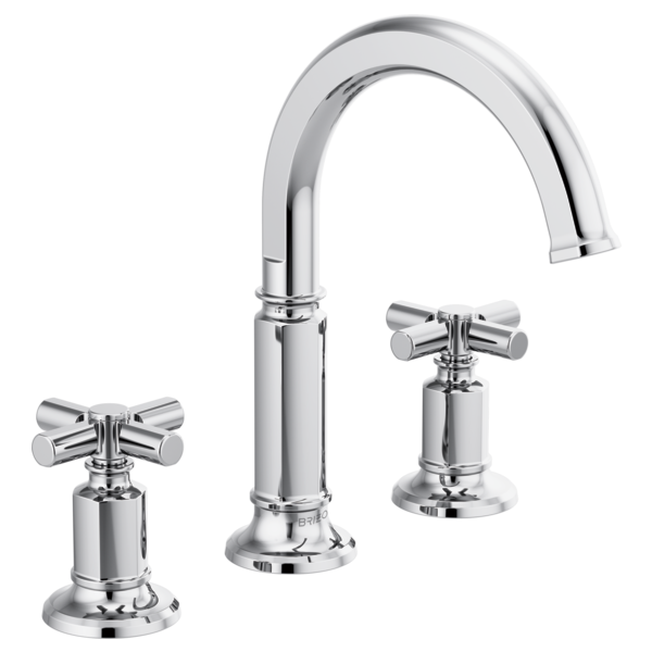 BRIZO INVARI 65376LF Widespread Lavatory Faucet with Arc Spout - Cross Handles 1.5 GPM