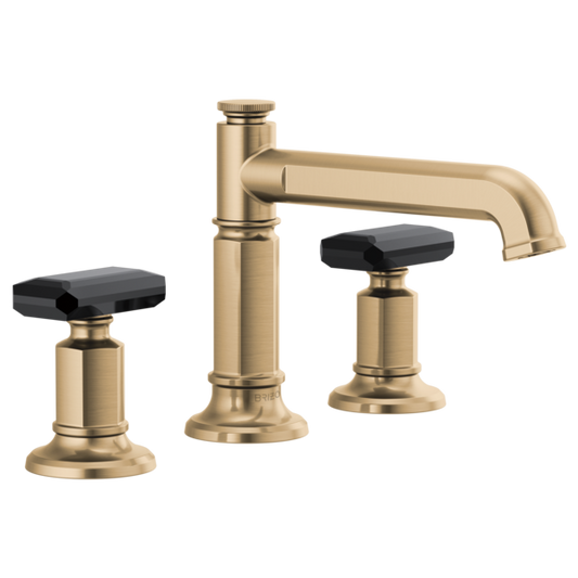 BRIZO INVARI 65377LF Widespread Lavatory Faucet with Column Spout - Knob Handles 1.2 GPM