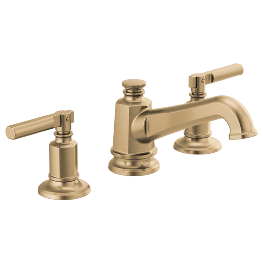 BRIZO INVARI 65378LF Widespread Lavatory Faucet with Angled Spout - Lever Handles 1.2 GPM