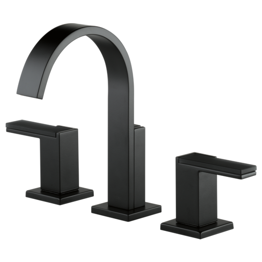 BRIZO SIDERNA 65380LF Widespread Lavatory Faucet - Glass Lever Handles 1.2 GPM