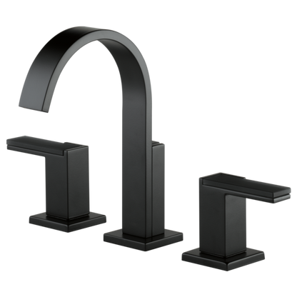 BRIZO 65380LF Widespread Lavatory Faucet - Gray Glass Lever Handles 1.5 GPM