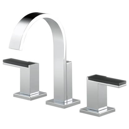BRIZO SIDERNA 65380LF Widespread Lavatory Faucet - Glass Lever Handles 1.2 GPM
