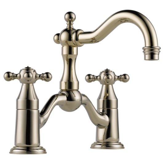 BRIZO 65538LF Two-Handle Widespread Bridge Lavatory Faucet 1.2 GPM